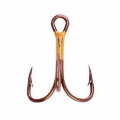 Eagle Claw 374AH Bronze 2x Treble Hook 5 Pack Tackle
