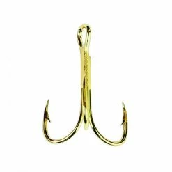 Eagle Claw 376 Gold 2x Treble Hook Tackle