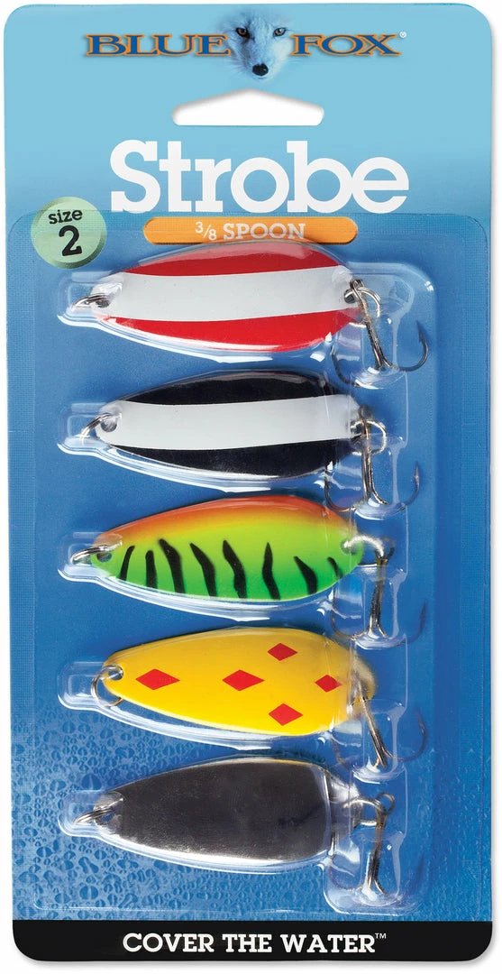 Spoons Blue Fox Classic Strobe Tear Drop Spoon Kit 2 Spoons Blue Fox Classic Strobe Tear Drop Spoon Kit