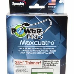 Power Pro Maxcuatro Spectra Moss Green Braided Line