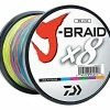 Daiwa J-Braid X8 Braided Line 1650 Yards Multi-Color
