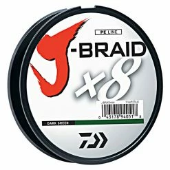 Daiwa J-Braid X8 Braided Line 165 Yards Dark Green