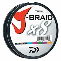 Daiwa J-Braid X8 Braided Line 550 Yards Multi-Color