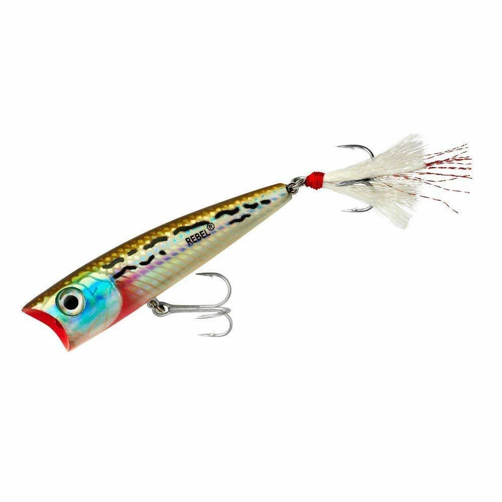 Rebel Super Pop-R 3 1/8 Inch Topwater Popper 4 Rebel Super Pop-R 3 1/8 Inch Topwater Popper