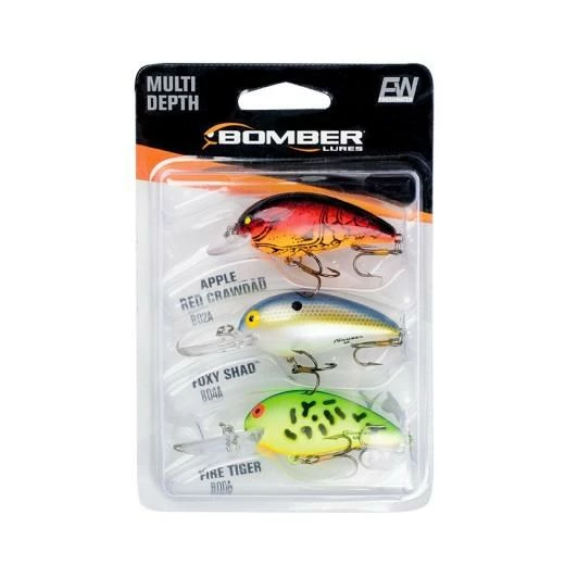 Baits Bomber Model A 3-Piece Crankabit Variety Pack 3 Baits Bomber Model A 3-Piece Crankabit Variety Pack