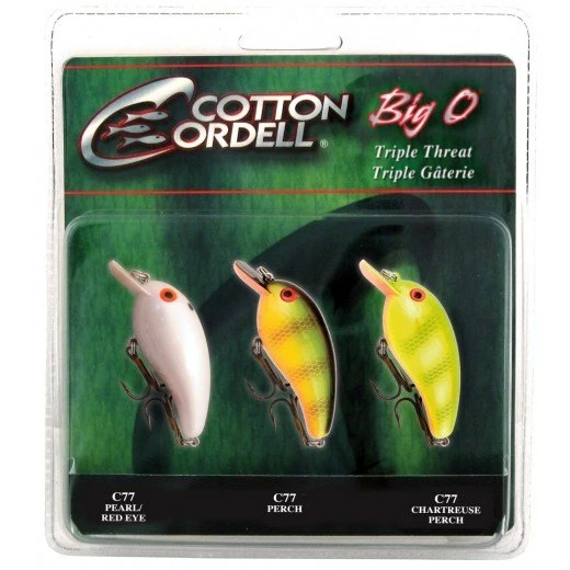 Cotton Cordell Big O Square-Lip Crankbait 3-Piece Variety Pack Baits 3 Cotton Cordell Big O Square-Lip Crankbait 3-Piece Variety Pack Baits
