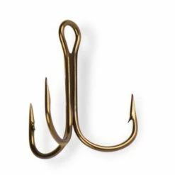 Mustad 35647 Bronze Freshwater Round Bend Treble Hook