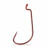 Mustad Red Mega Bite Wide Gap Offset Worm Hook 25 Pack Tackle