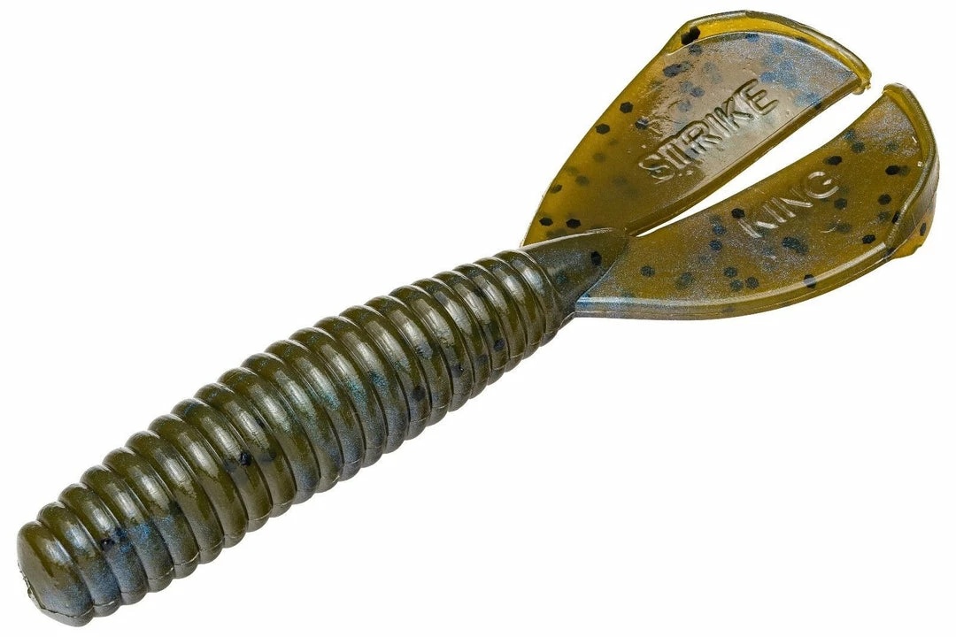 Strike King Rage Baby Menace Soft Plastic Grub Baits 4 Strike King Rage Baby Menace Soft Plastic Grub Baits