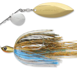 Baits Terminator Stainless Pulse Skirt Spinnerbait Colorado Willow 1/4 Oz.