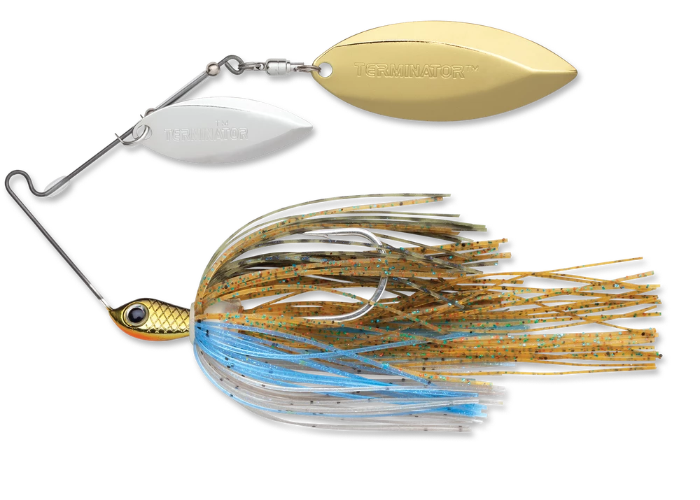 Terminator Stainless Pulse Skirt Spinnerbait Double Willow 3/8 Oz. 3 Terminator Stainless Pulse Skirt Spinnerbait Double Willow 3/8 Oz.