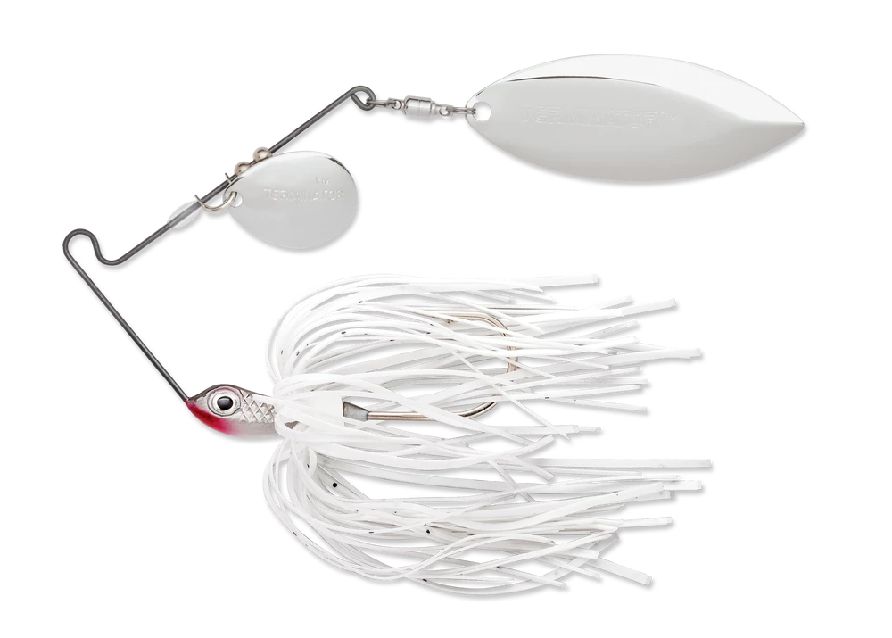 Baits Terminator Super Stainless Spinnerbait Colorado Willow 1/4 Oz. 3 Baits Terminator Super Stainless Spinnerbait Colorado Willow 1/4 Oz.