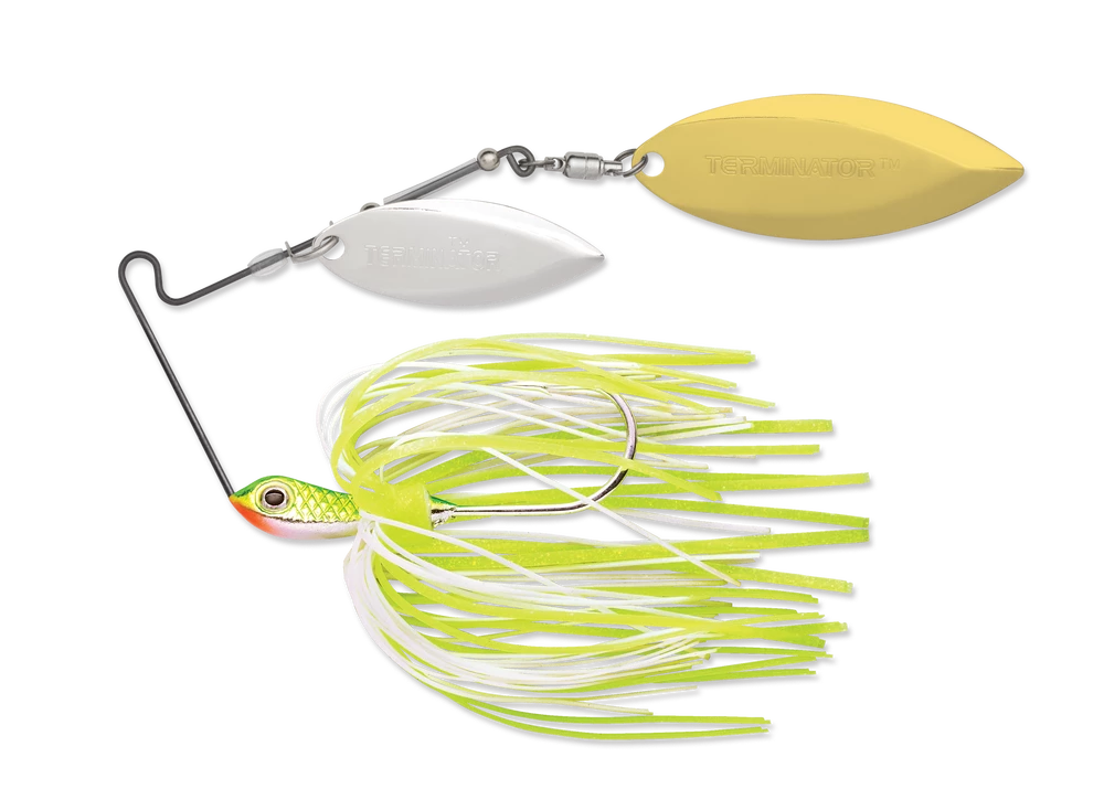 Terminator Super Stainless Spinnerbait Double Willow 1/4 Oz. 4 Terminator Super Stainless Spinnerbait Double Willow 1/4 Oz.