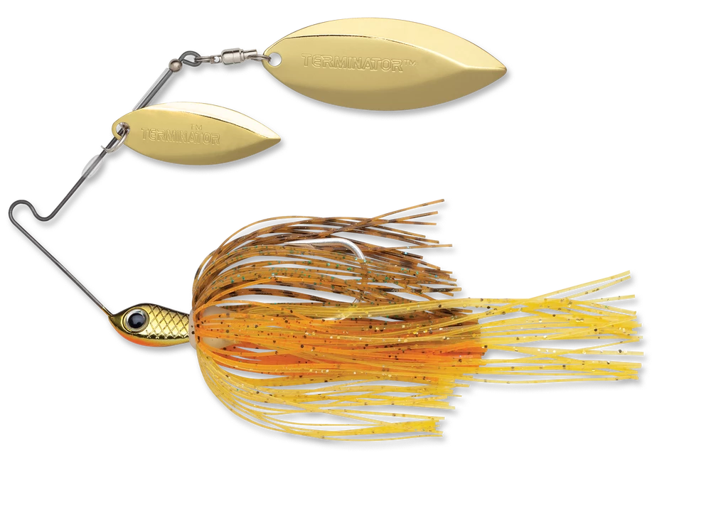 Terminator Stainless Pulse Skirt Spinnerbait Double Willow 3/8 Oz. 5 Terminator Stainless Pulse Skirt Spinnerbait Double Willow 3/8 Oz.
