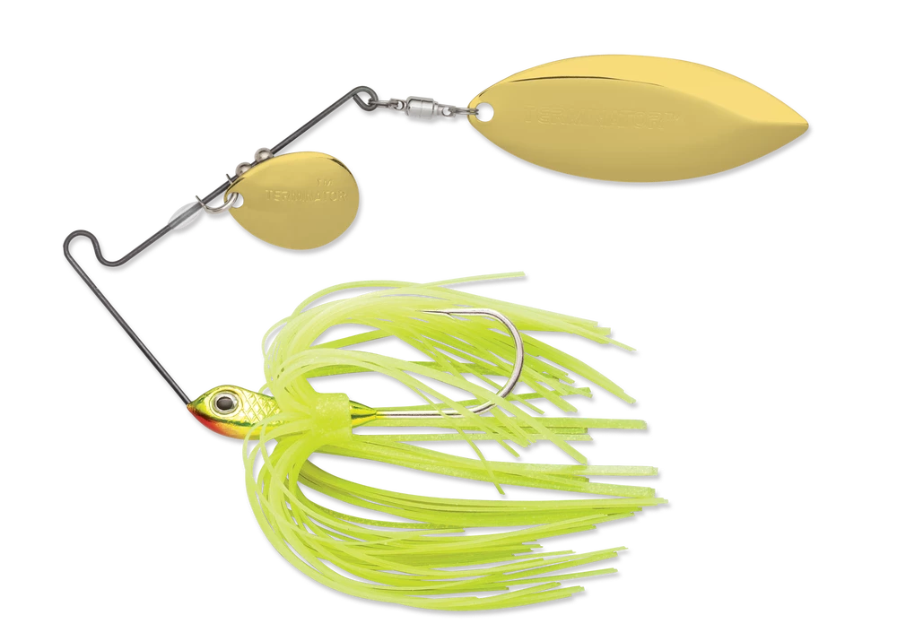 Baits Terminator Super Stainless Spinnerbait Colorado Willow 1/4 Oz. 5 Baits Terminator Super Stainless Spinnerbait Colorado Willow 1/4 Oz.