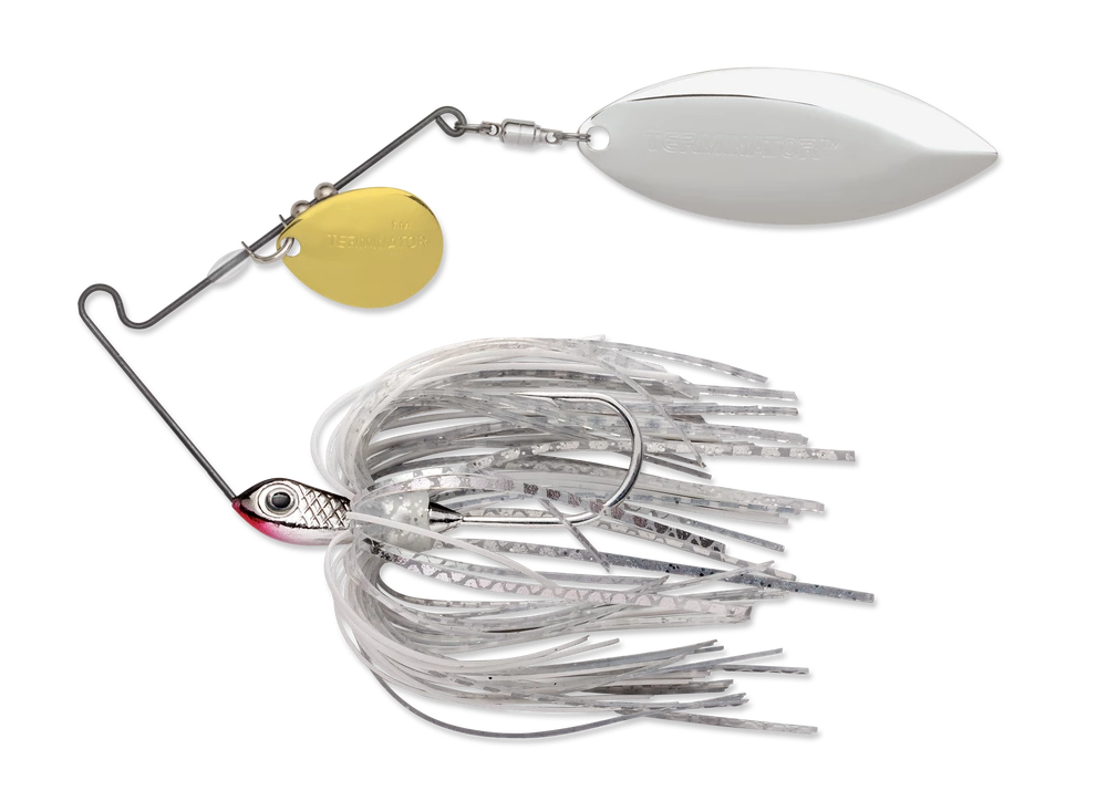 Baits Terminator Super Stainless Spinnerbait Colorado Willow 1/4 Oz. 6 Baits Terminator Super Stainless Spinnerbait Colorado Willow 1/4 Oz.