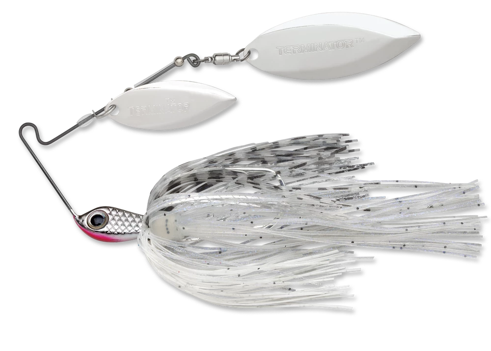 Terminator Stainless Pulse Skirt Spinnerbait Double Willow 3/8 Oz. 6 Terminator Stainless Pulse Skirt Spinnerbait Double Willow 3/8 Oz.