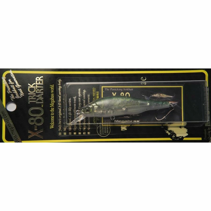 Baits Megabass Trick Darter X-80 Jerkbait 10 Baits Megabass Trick Darter X-80 Jerkbait
