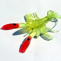 Apex Pre-Rigged Weedless Shimmer Craw 3 1/4 Inch Soft Plastic Craw 1 Pack Baits