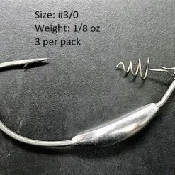 Tackle Hayabusa Wrm958Wt Extra Wide Gap Weighted Hook With Screw Lock