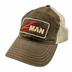 Z Man Garment Washed Trucker Patch Logo Hat Apparel