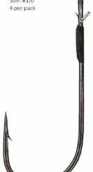 Hayabusa Fpp Straight Shank Worm Hook With Monofilament Bait Keeper Tackle