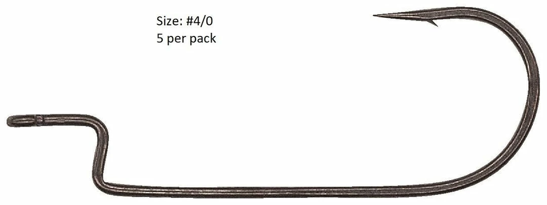 Tackle Hayabusa Wrm114 Round Bend Offset Hook 6 Tackle Hayabusa Wrm114 Round Bend Offset Hook