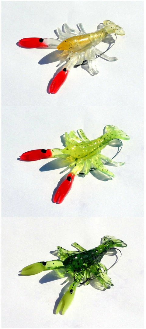 Apex Pre-Rigged Weedless Shimmer Craw 3 1/4 Inch Soft Plastic Craw 1 Pack Baits 3 Apex Pre-Rigged Weedless Shimmer Craw 3 1/4 Inch Soft Plastic Craw 1 Pack Baits