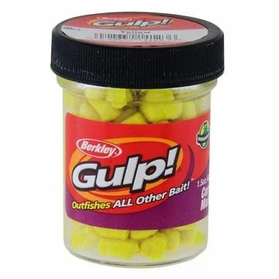 Berkley Gulp! 1/4 Inch Corn Yellow 1.5 Oz Jar 3 Berkley Gulp! 1/4 Inch Corn Yellow 1.5 Oz Jar