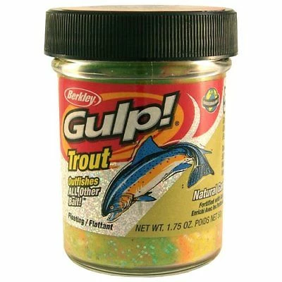 Baits Berkley Gulp! Trout Dough Natural Garlic Scent 1.75 Oz Jar 3 Baits Berkley Gulp! Trout Dough Natural Garlic Scent 1.75 Oz Jar