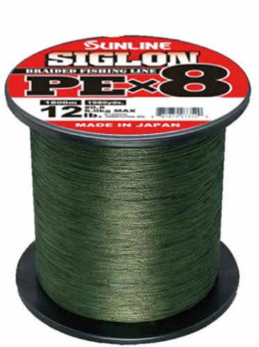 Sunline Siglon PEx8 Dark Green Braid 1980 Yards Braided Fishing Line 3 Sunline Siglon PEx8 Dark Green Braid 1980 Yards Braided Fishing Line