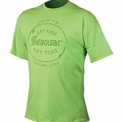 Seaguar "Any Fish Any Time" Short Sleeve Lime T-Shirt Apparel